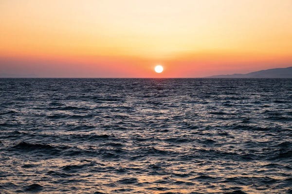 Mykonos: Sunset On The Sea, Greece by Matteo Colombo