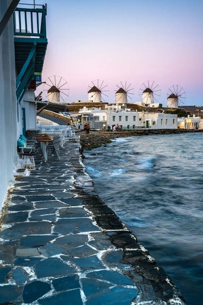 Watermills & Windmills: Iconic Mykonos I by Matteo Colombo