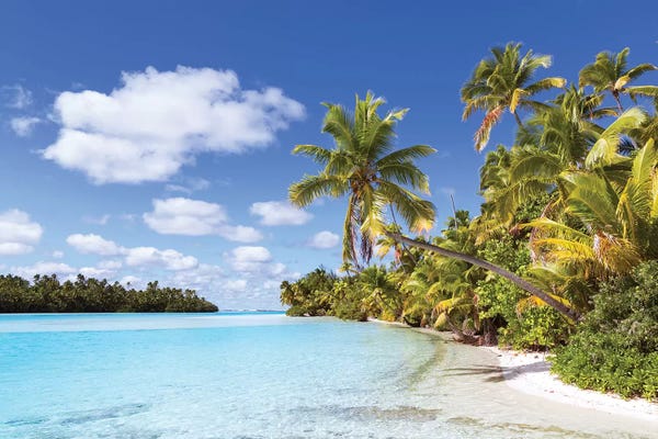 Large Photography - Canvas Prints: One Foot Island, Aitutaki, Cook Islands I by Matteo Colombo