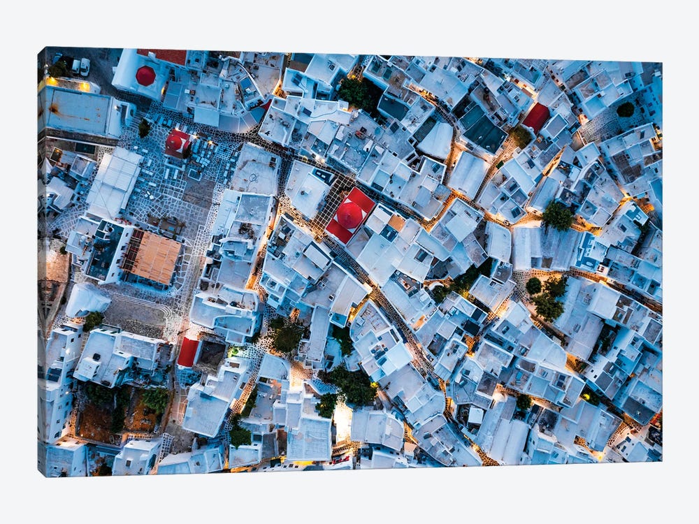 Aerial View Of The Old Town, Mykonos, Greece by Matteo Colombo 1-piece Art Print
