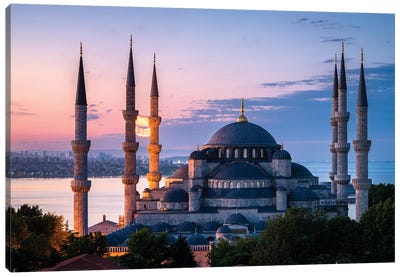 The Blue Mosque, Istanbul, Turkey Canvas Art Print - Turkey Art