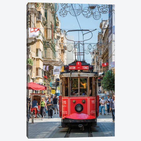 Tram In Istanbul, Turkey Canvas Print #TEO1517} by Matteo Colombo Canvas Artwork