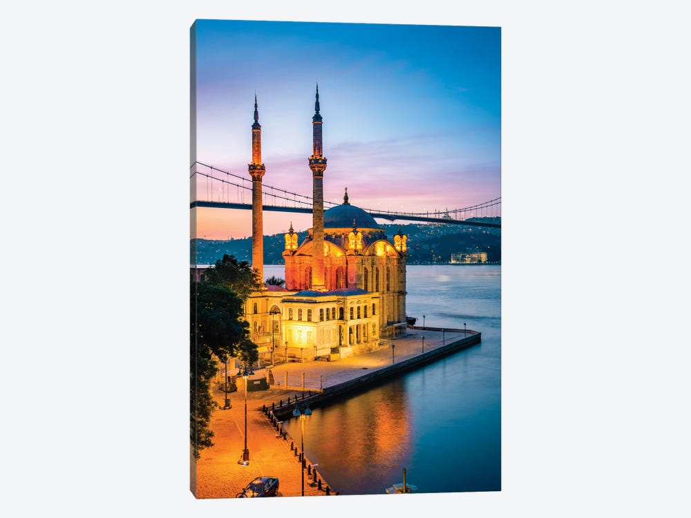 Ortakoy Mosque On The Bosphorus, Istanbul Ii by Matteo Colombo 1-piece Canvas Wall Art