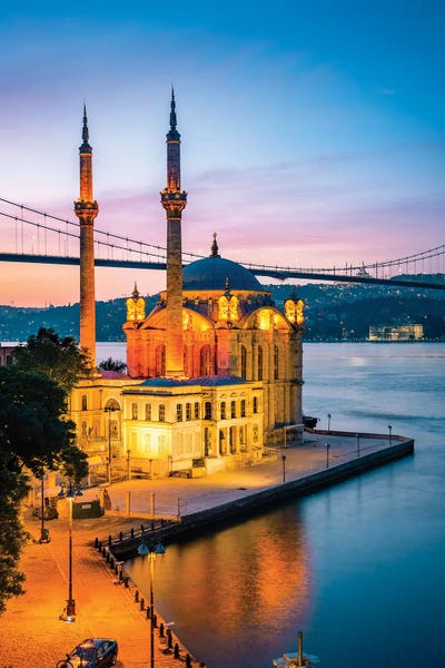 Middle Eastern Culture: Ortakoy Mosque On The Bosphorus, Istanbul Ii by Matteo Colombo
