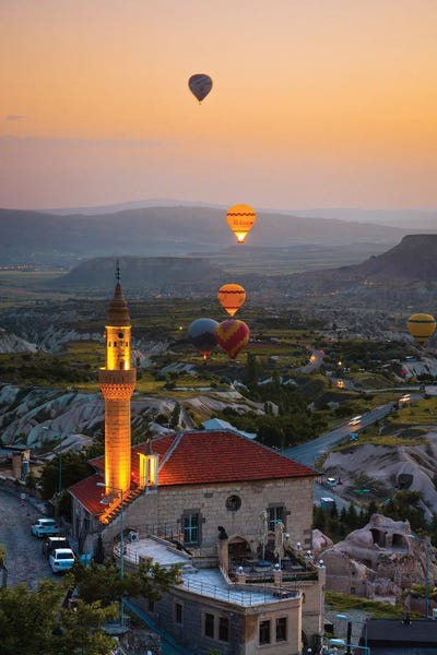 Hot Air Balloons: First Light Over Cappadocia, Turkey by Matteo Colombo