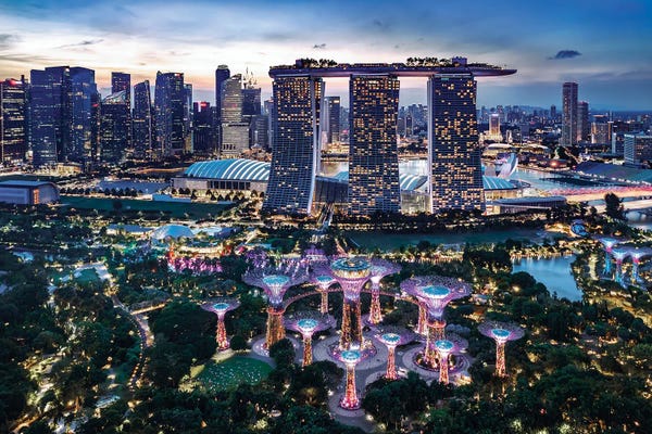 Singapore: Singapore At Night by Matteo Colombo