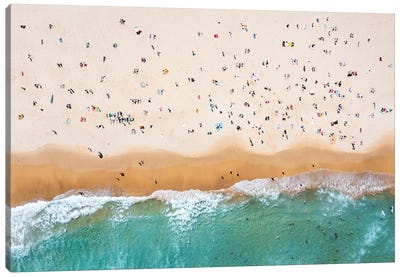 Bondi Beach Aerial, Australia II Canvas Art Print - Aerial Beaches 