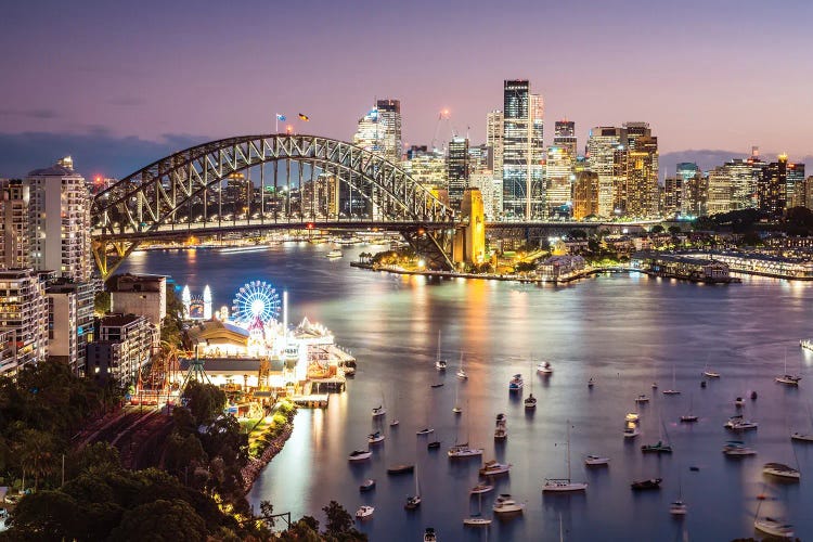 Sydney Harbour At Night