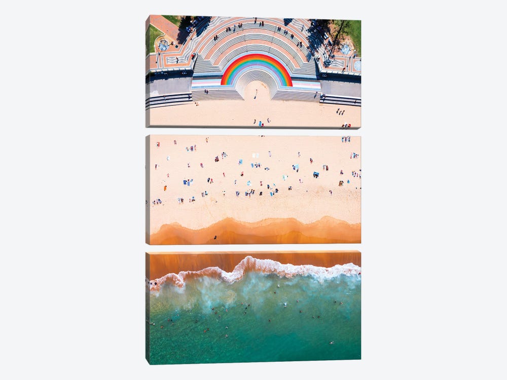 Coogee Beach Sydney Australia by Matteo Colombo 3-piece Canvas Artwork