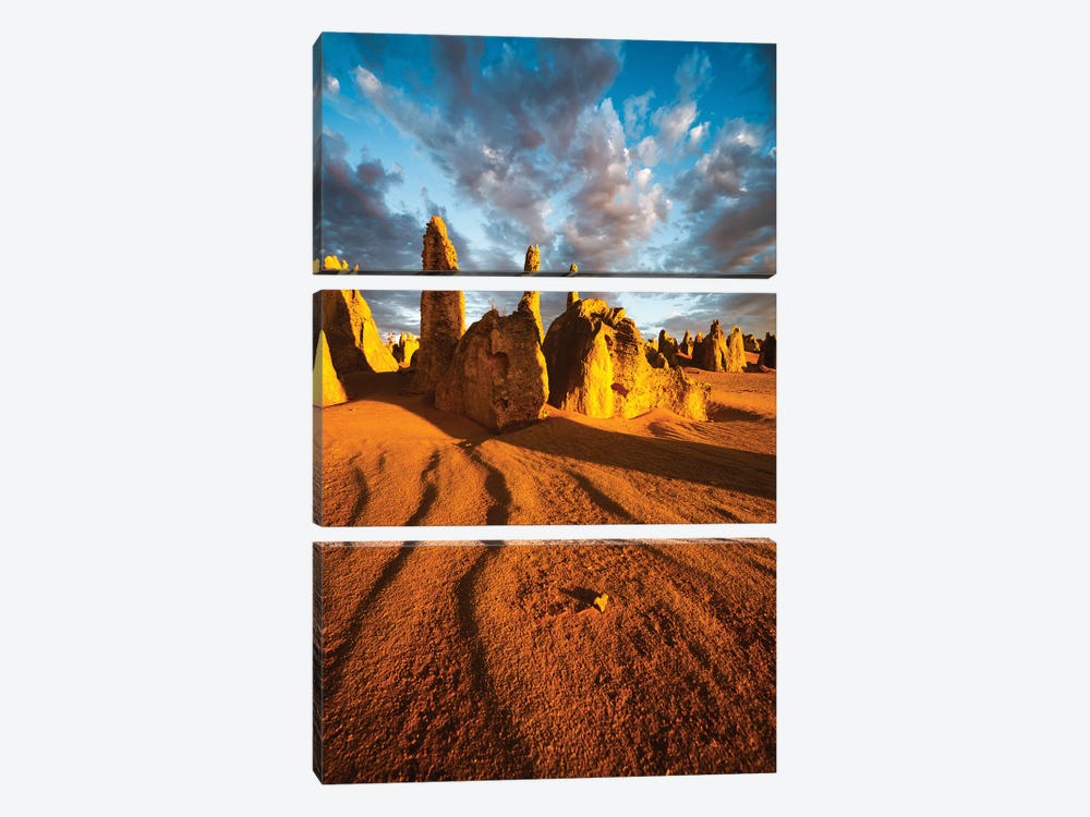 Pinnacles Desert Australia I by Matteo Colombo 3-piece Canvas Artwork
