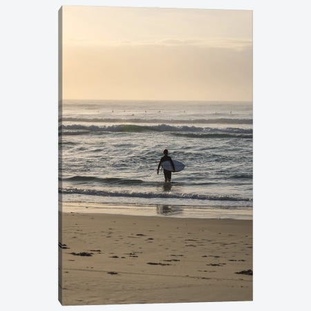 The Surfer At The Beach II Canvas Print #TEO1562} by Matteo Colombo Canvas Artwork