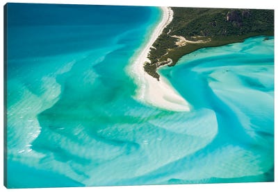 Whitehaven Beach Australia Canvas Art Print - Aerial Beaches 