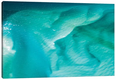 Ocean Abstract, Whitsundays, Australia Canvas Art Print - Aerial Photography