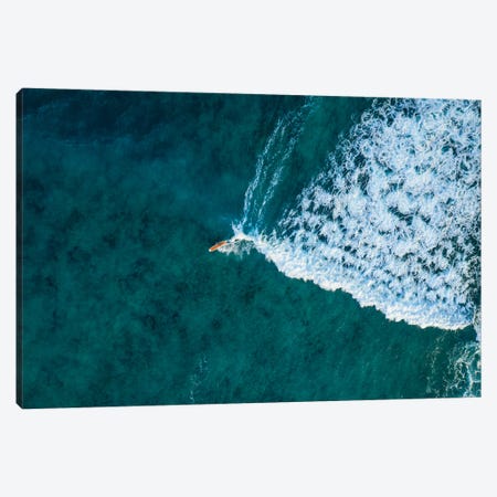 Surfer In The Ocean, Hawaii Canvas Print #TEO1571} by Matteo Colombo Canvas Art Print