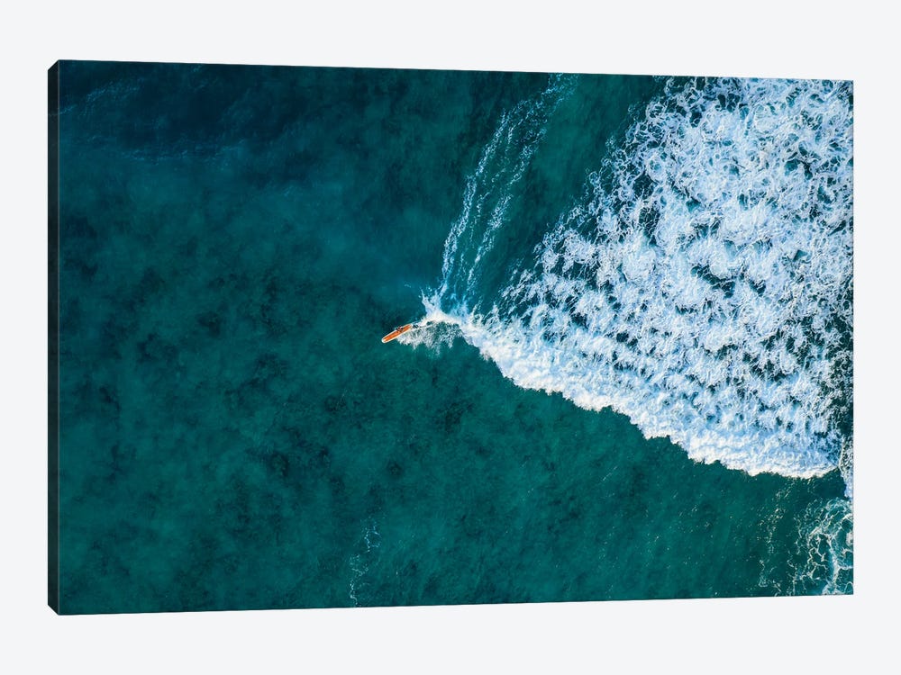 Surfer In The Ocean, Hawaii by Matteo Colombo 1-piece Canvas Print