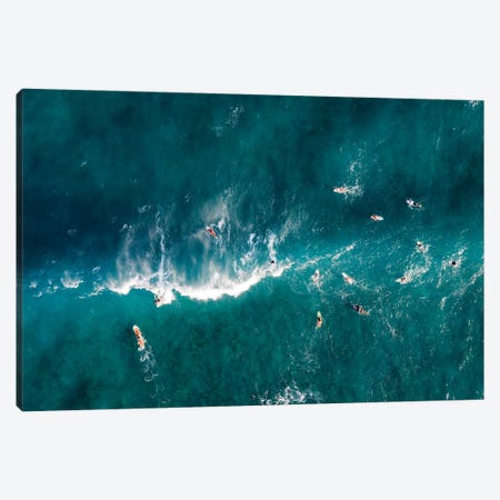 Surfing In Hawaii Canvas Print #TEO1572} by Matteo Colombo Art Print