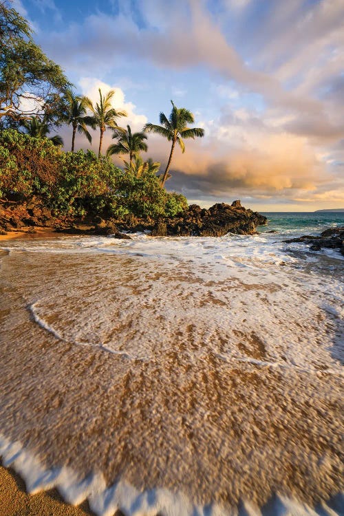 Tropical Beach Sunset, Maui, Hawaii