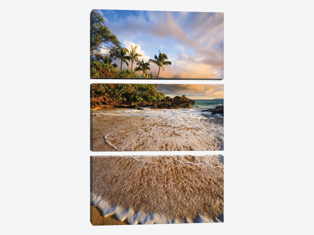Tropical Beach Sunset, Maui, Hawaii by Matteo Colombo 3-piece Art Print