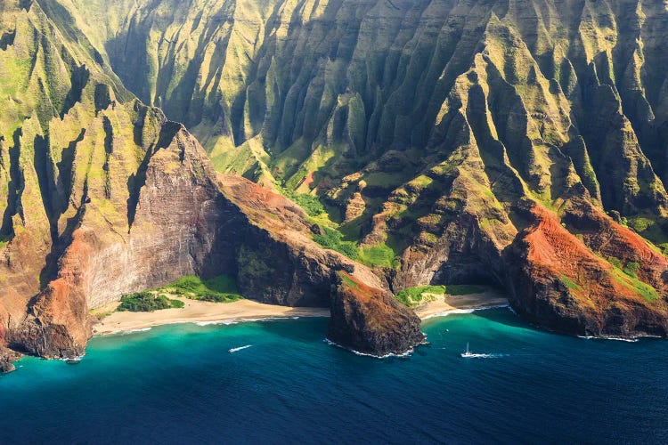 Na Pali Coast Aerial, Hawaii