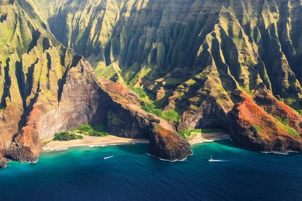 Matteo Colombo: Na Pali Coast Aerial, Hawaii by Matteo Colombo