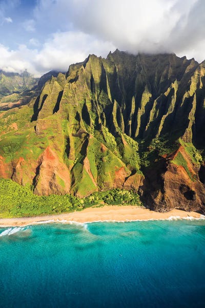 Layered Landscapes: Kalalau Beach, Napali Coast, Hawaii by Matteo Colombo