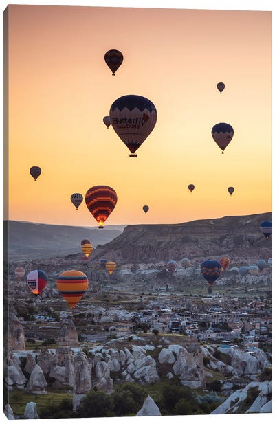 Hot Air Balloons, Cappadocia Canvas Art Print - Turkey Art