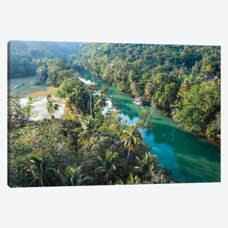 River In The Forest, Bohol, Philippines Canvas Print #TEO1592} by Matteo Colombo Canvas Print