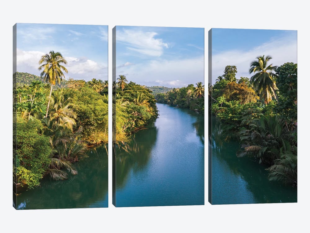 Loboc River, Bohol, Philippines by Matteo Colombo 3-piece Canvas Print