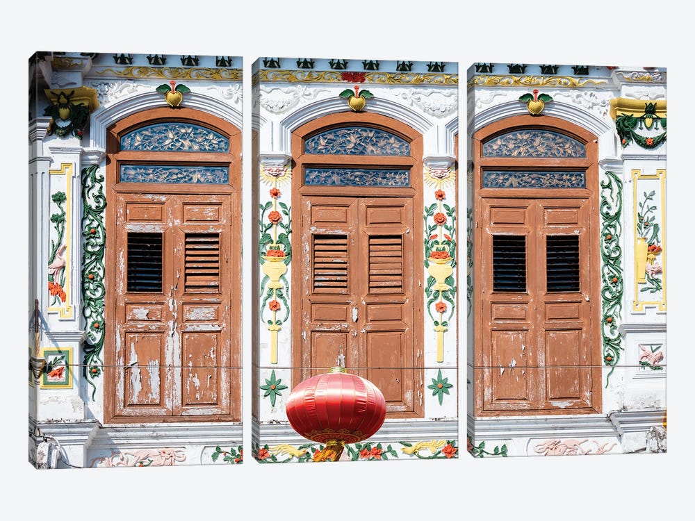 Traditional House, Malacca, Malaysia by Matteo Colombo 3-piece Canvas Artwork