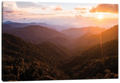 Cameron Highlands Sunset, Malaysia Canvas Art Print - Valley Art