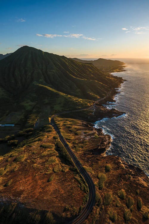 Sunrise On Oahu Coastline, Hawaii II