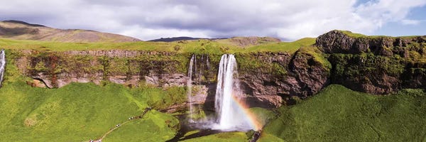 Cliffs: Seljalandsfoss Panoramic, Iceland by Matteo Colombo
