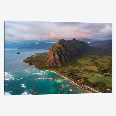 Sunrise Over Jurassic Valley, Oahu, Hawaii Canvas Print #TEO1621} by Matteo Colombo Canvas Print