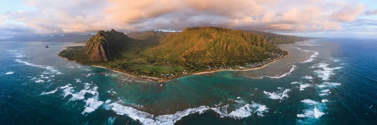 Oahu Island At Sunset, Hawaii