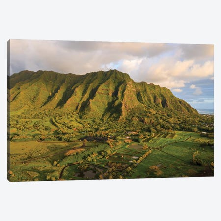 Sunset Over The Valley, Oahu Island, Hawaii Canvas Print #TEO1623} by Matteo Colombo Canvas Art Print