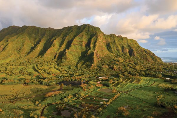 Oahu: Sunset Over The Valley, Oahu Island, Hawaii by Matteo Colombo
