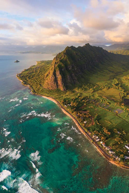 Sunset Over The Coast Of Oahu Island, Hawaii