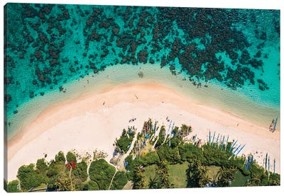 Beach And Ocean, Hawaii I Canvas Art Print - Aerial Photography