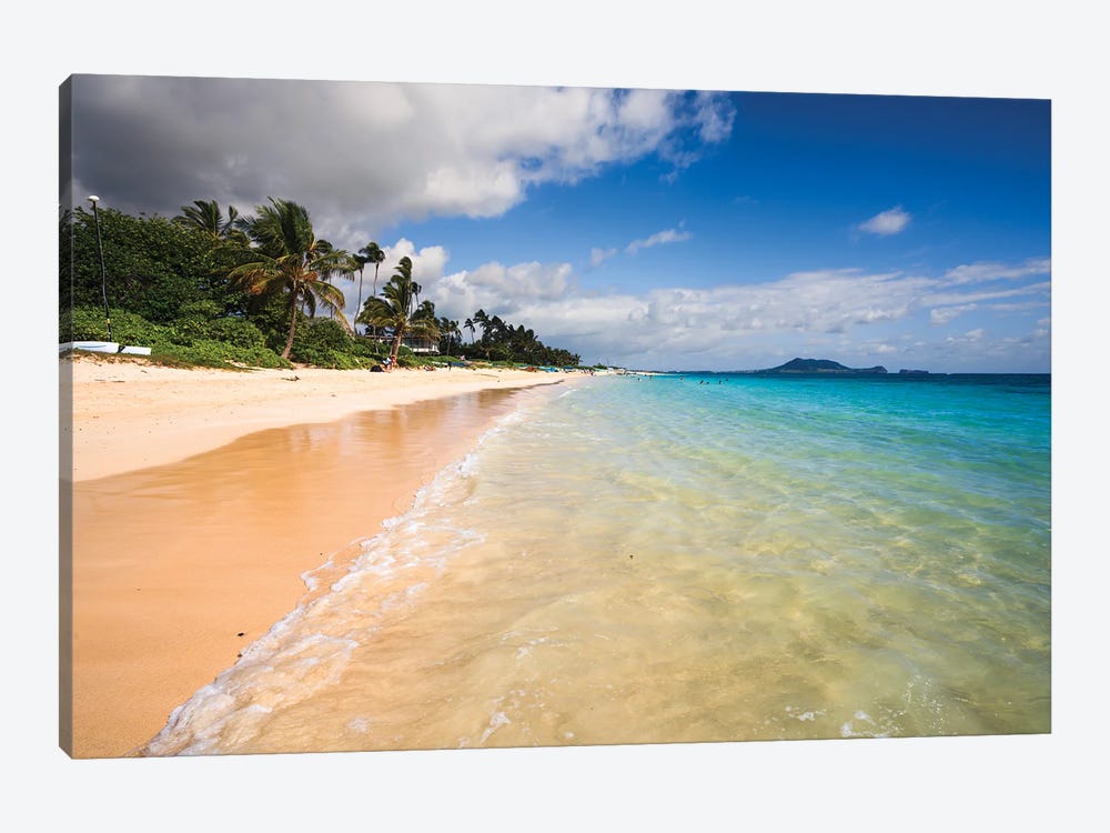Beach And Turquoise Sea, Oahu, Hawaii by Matteo Colombo 1-piece Canvas Art Print