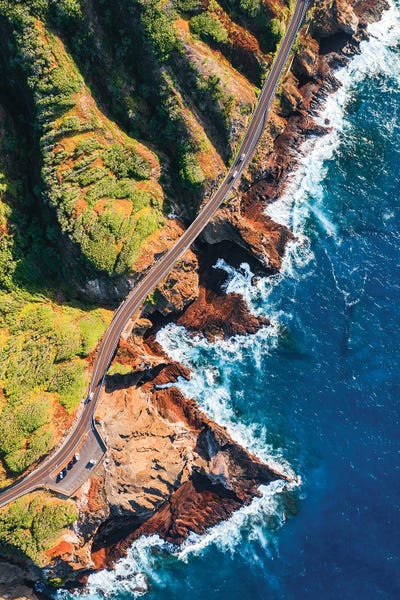 Oahu: Road On The Coast Of Oahu, Hawaii II by Matteo Colombo