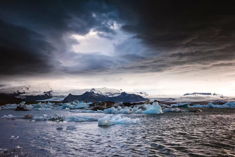 Stormy Weather Over Jokulsarlon, Iceland