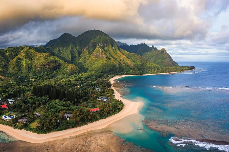 Sunrise Over The Island Of Kauai, Hawaii