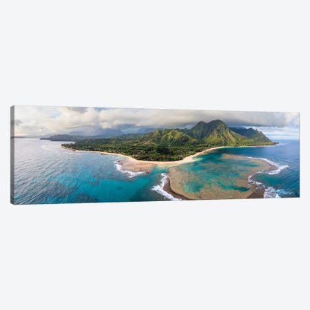 Kauai Island Aerial View, Hawaii Canvas Print #TEO1664} by Matteo Colombo Canvas Wall Art