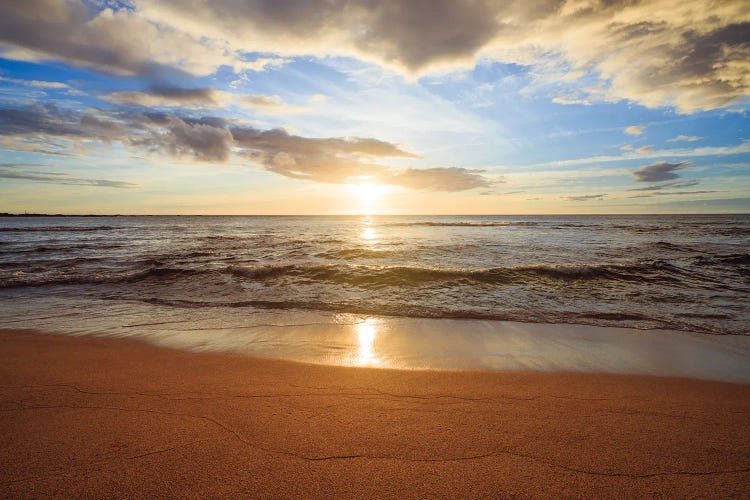 Sunset Over The Ocean, Big Island, Hawaii