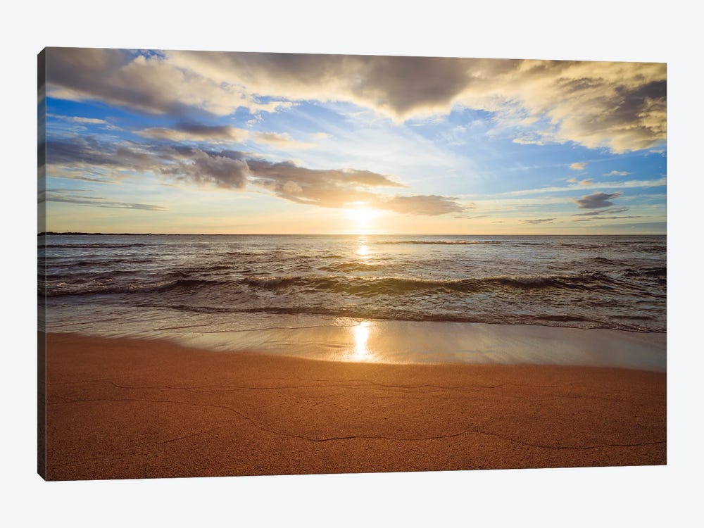 Sunset Over The Ocean, Big Island, Hawaii by Matteo Colombo 1-piece Canvas Print