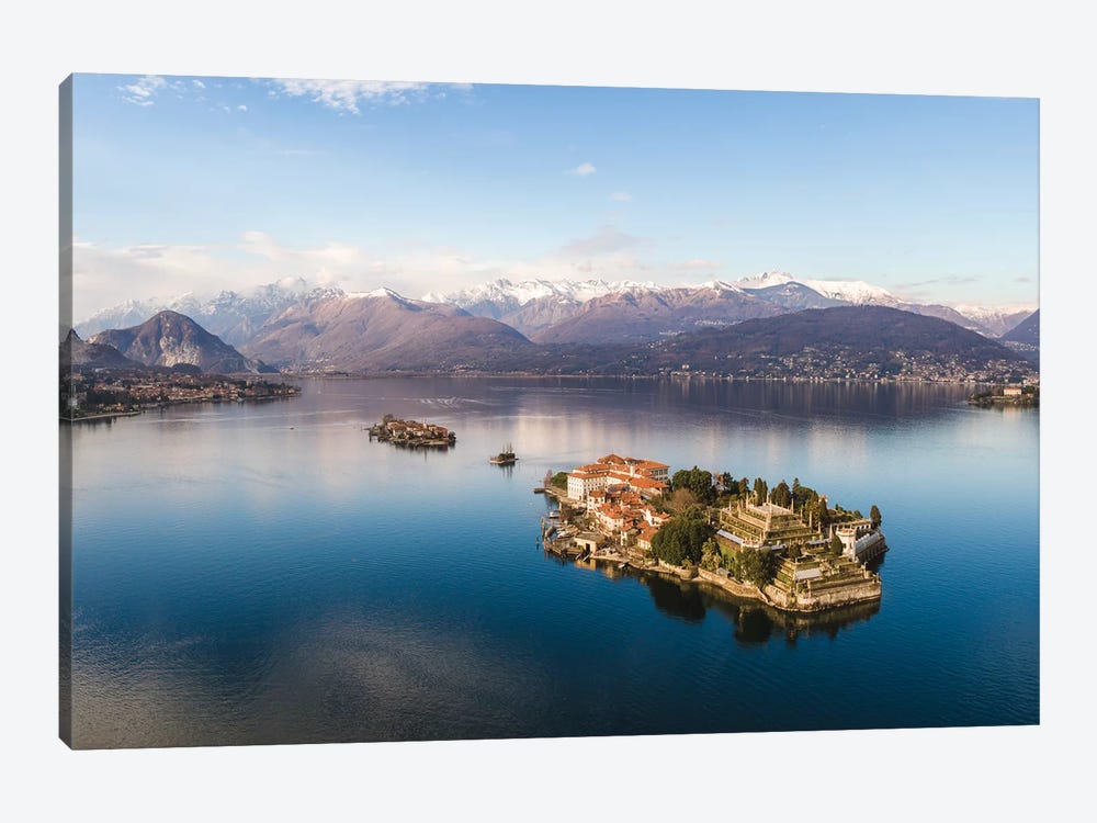 Sunset Over Isola Bella, Lake Maggiore, Italy by Matteo Colombo 1-piece Canvas Artwork
