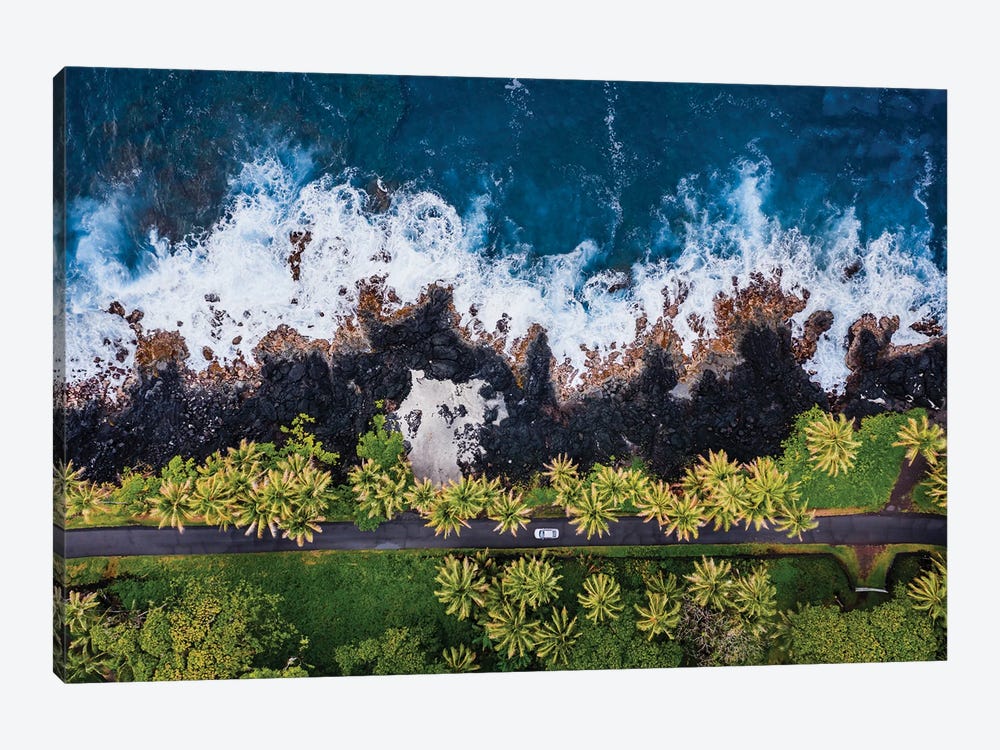 Road Along The Volcanic Coast, Big Island, Hawaii by Matteo Colombo 1-piece Canvas Print