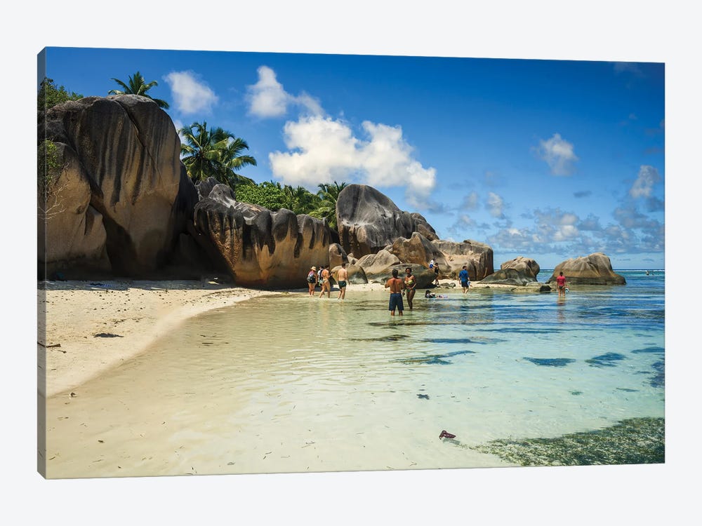 Famous Anse Source D'Argent Beach, Seychelles by Matteo Colombo 1-piece Canvas Print