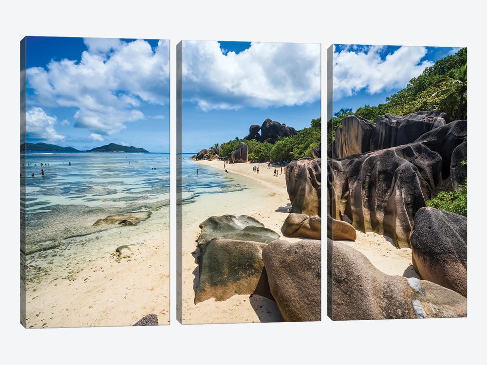 Anse Source D'Argent Beach, Seychelles III by Matteo Colombo 3-piece Art Print