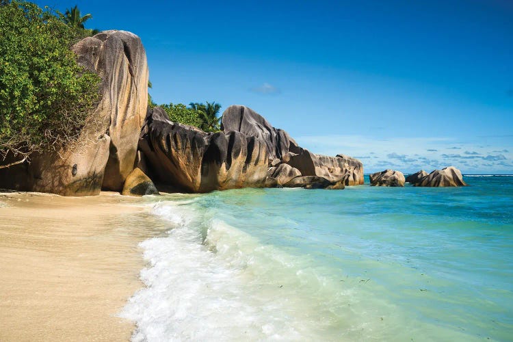 Anse Source D'Argent Tropical Beach, La Digue, Seychelles